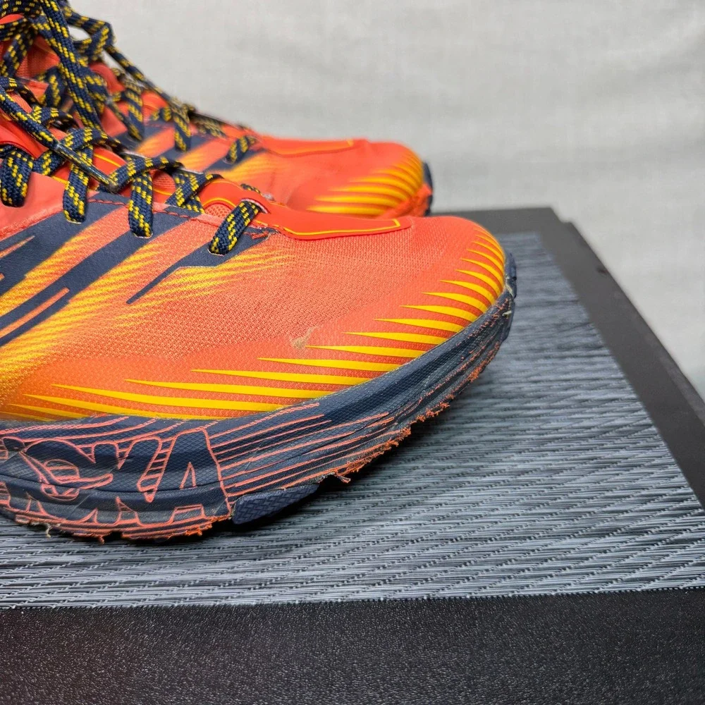 Hoka One Speedgoat Mid 2 GTX - Mens 9 - Orange Trail Running Shoes 1106532 MRGF
